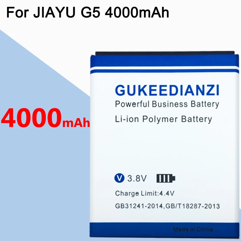Аккумулятор GUKEEDIANZI JY-G5 4000 мАч для JIAYU JY G4 G4C G4T G4S G5 G5S мобильный телефон сменный