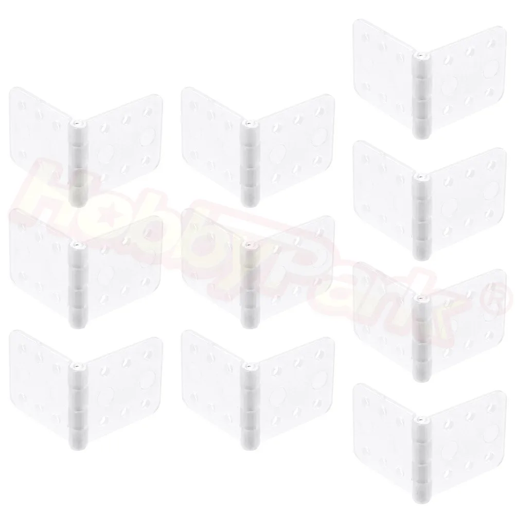 

Hobbypark 16x28 mm 0.63" x1.1'' Pinned Nylon Hinges RC Airplane Plane Parts Replacement (Pack of 20)