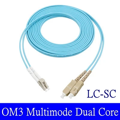 Fibre Optical OM3 10 Gigabit Optical Fiber Jumper LC-LC FC-SC-ST Multimode Dual Core Optical Fiber Cable Cord 1m 2m 3m 10m 50m