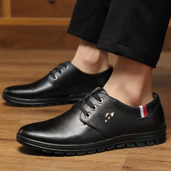 

Men Business Shoes Black Brown Autumn New Male Formal Dress Shoes Luxury Brand Casual Sneakers Mens Fashionable Footwear