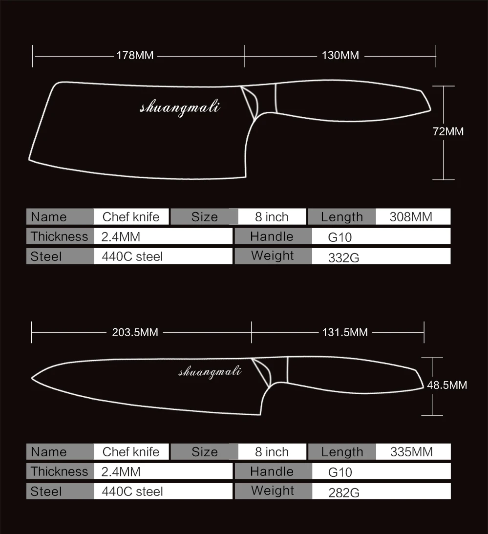 Лидер продаж Кухня ножи Набор 440C Нержавеющая сталь 5 шт. Нож Santoku нарезки режущий инструмент нож для чистки фруктов готовить инструмент для ножей