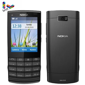 ノキア X3-02 オリジナル携帯電話の Gsm 3 グラム Wifi Bluetooth 5MP カメラサポートロシアキーボード改装ロック解除携帯電話