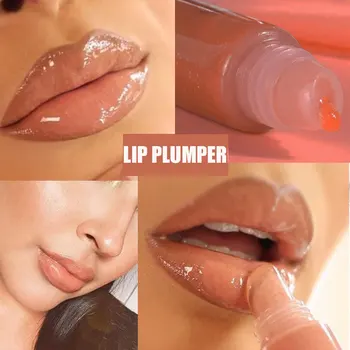 

Brand IBCCCNDC Gloss Plumping Lip gloss Lip Plumper Makeup Big Lip Gloss Moisturizer Plump Volume Shiny Vitamin E Mineral Oil