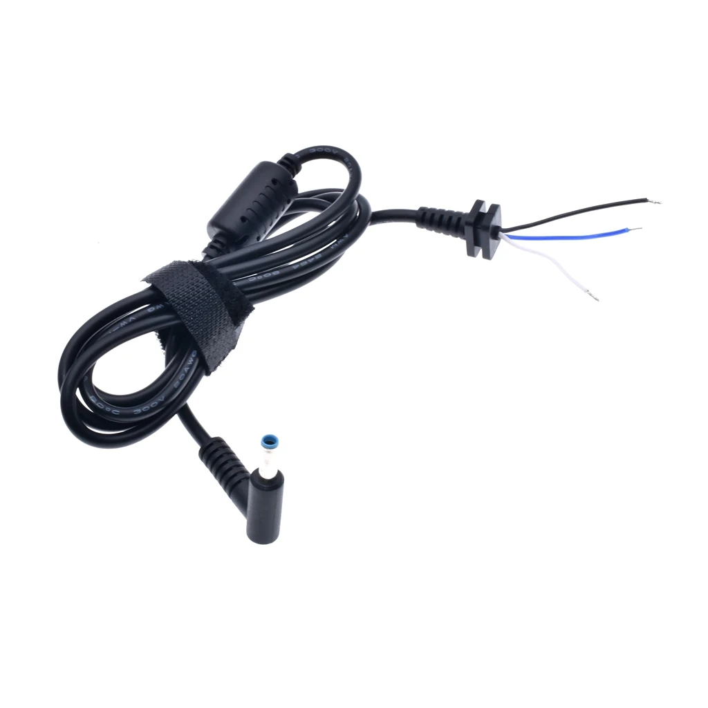 【Hot item】 4.5x3.0 DC Power Charger Plug Cable blue Connector with pin for Laptop adapter DC connector 4.5*3.0mm cable,1pcs.