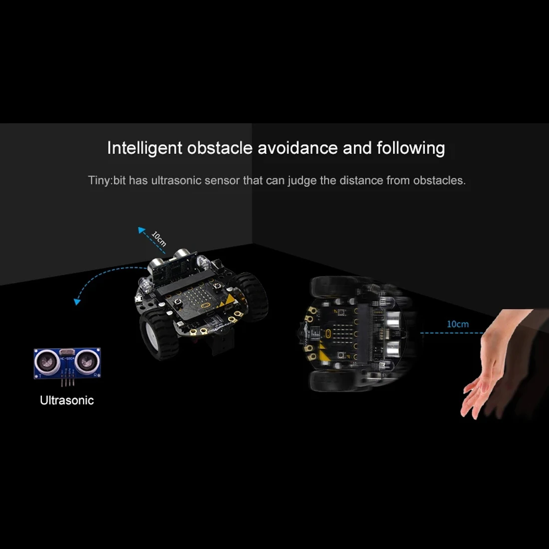 Kit sem - com Mainboard para Micro: Evitar Obstáculos Inteligente Programável Robô Carro Brinquedo Educacional Aprendizagem Bit Diy 10 Brinquedos programáveis