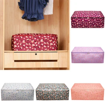 

Pillow Blanket Clothes Quilt Storage Bag For Closet Wardrobe Folding Box Zipper Organizer Waterproof Portable 70×50×30cm