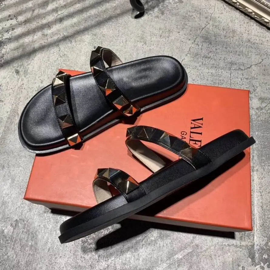 Тапочки со стразами женская летняя Роскошная Брендовая обувь Новинка 2020 года