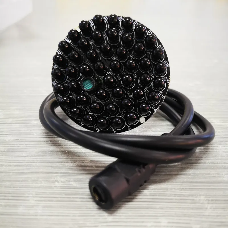 

Invisible 940nm No Red Exposure at night 48pcs Black IR LEDs Infrared Light Board For CCTV IR Illuminator Lamp cctv accessories
