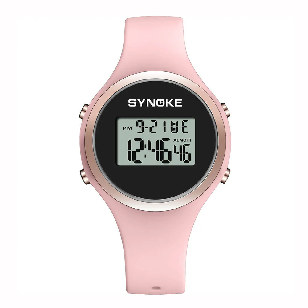 

SYNOKE Student Sports Watches Digital Watch 50m Waterproof Watch Chronograph LED Women's Watches Brand Luxury Fashion #4O24