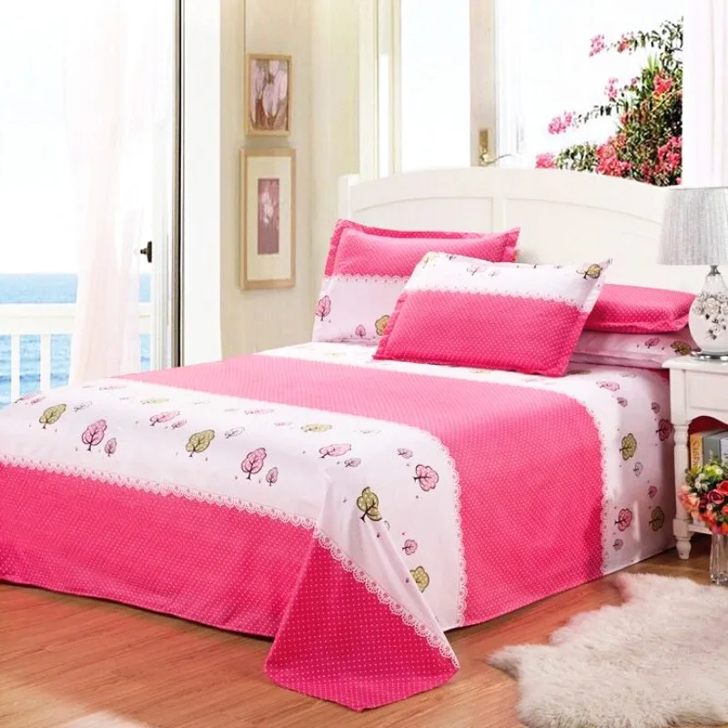 1 шт. полиэстер и хлопок постельное белье набор матрасов розовый Прочный чехол с