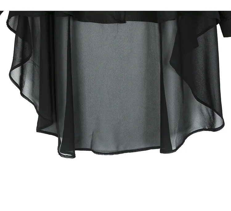 Модная новинка; модная уличная одежда; свободная сетчатая Лоскутная блуза с длинным рукавом; однотонная однобортная женская блузка с воротником с лацканами; YF935