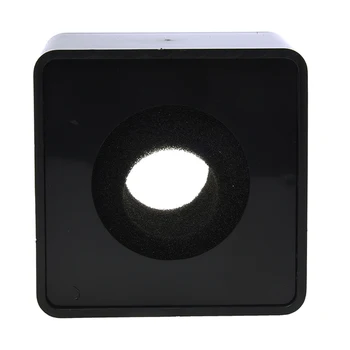 

1pc Black ABS Mic mini phone Interview Square Square Logo Flag Station