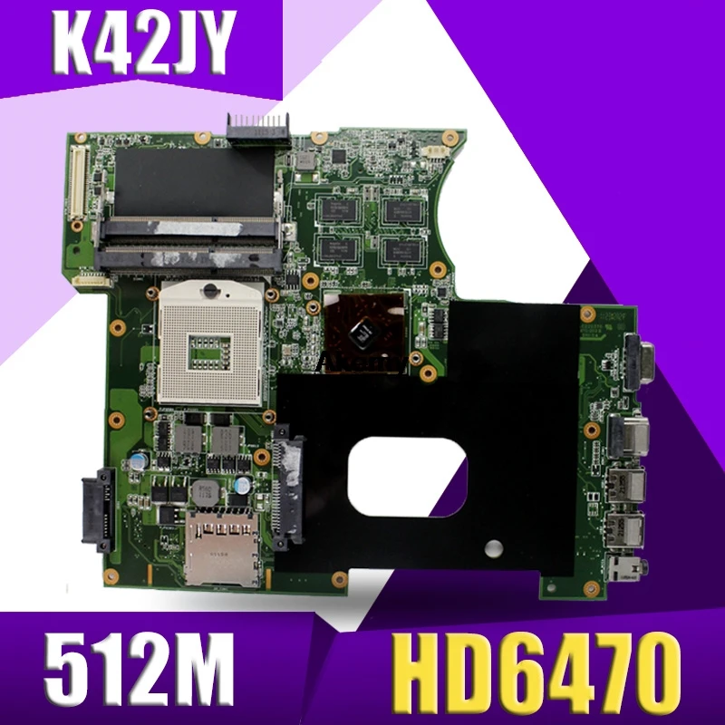 XinKaidi K42JY материнская плата для ноутбука DDR3 для ASUS A40J K42JZ K42JB K42JY X42J ноутбук Mainboa тест нетронутой REV: 4,1 HD6470 512M