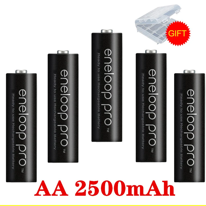 Оригинальная батарея Pro AA 2500mAh 1,2 V Ni-MH игрушка-фонарик для камеры предварительно заряженные аккумуляторы для Panasonic Eneloop