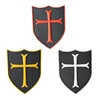 Knights Templar Embroidered Patches Cross Military PVC Patch Tactical Combat Rubber Embroidery Badges For Jacket Clothing ► Photo 3/6