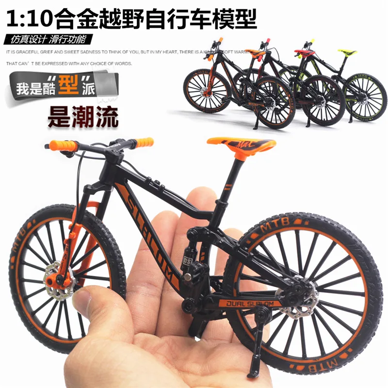 Bicicleta todoterreno de aleación para niños, modelo de bicicleta montaña de dibujos animados, colección de juguete, Mini dedo, BMX, juguetes bicicleta, 1:10|Bicicletas y miniskates| - AliExpress