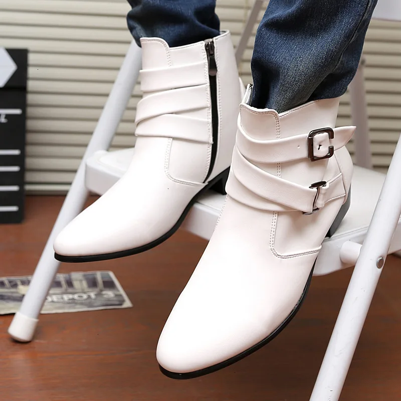 Новые модные мужские ботильоны зимние ботинки теплые водонепроницаемые износостойкие повседневные ботинки черные, белые, коричневые размеры 39-47
