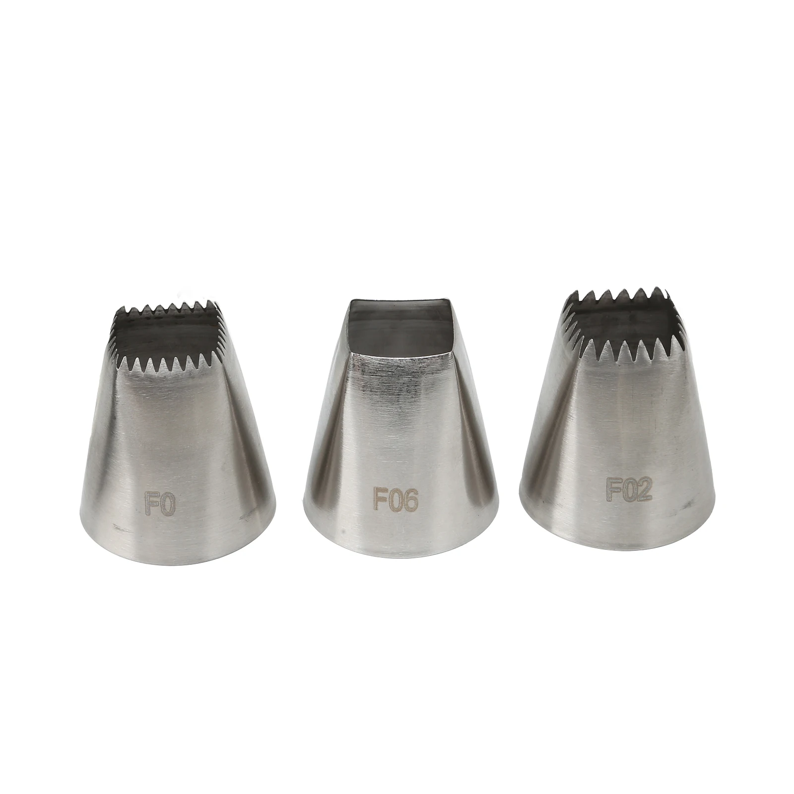3PCS Bakery Stainless Steel Kitchen Accessories Pastry Tips Cream Nozzle Icing Piping Nozzles Baking Mold Cake Decorating Tool