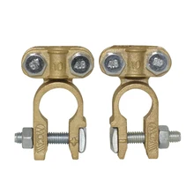 2X твердая латунь сверхмощная угловая батарея Верхний Пост кабельный терминал провода терминалы автомобильный аккумулятор разъем батарея терминал батарея Cl