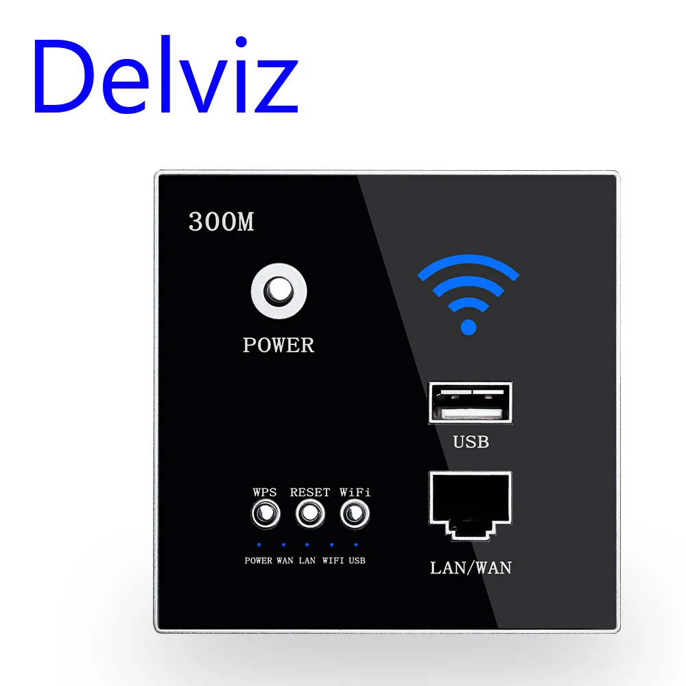 Delviz-Wall-Embedded-WIFI-Router-Intelligent-wifi-AP-Relay-usb-Charger ...