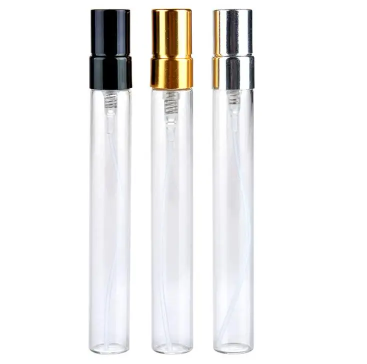

200pcs 10ml Glass Perfume Bottle Empty Refilable Spray Bottle Parfume Atomizer Perfume Sample Vials test glass bottle SN034
