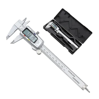 

vernier calipers metal digital calipers with lcd display stainless steel electronic digita calipers 150mm Gauge Measuring Tool