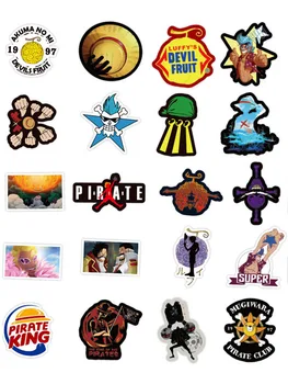 

200PCS Classic ONE PIECE Cartoon DIY Sticker For Skateboard Fridge Phone Guitar Motorcycle Luggage Waterproof Cool Joke Stickers