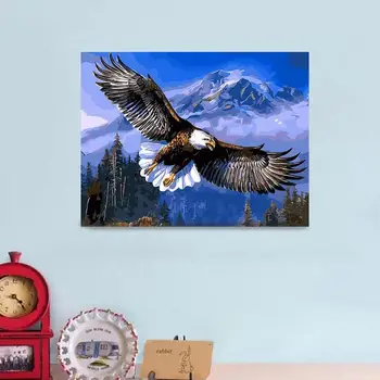 

40*50cm Diy Oil Digital Painting By Numbers Frameless Decor Living Picture Flying Room Eagle Fashion Craft Painted Art Hand A9H7