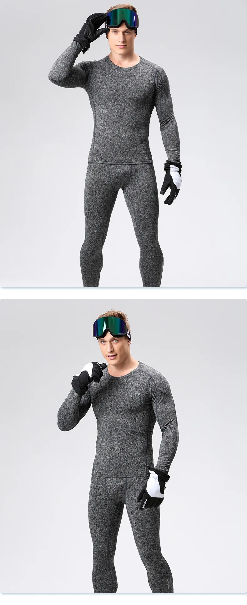 1 комплект с круглым вырезом, мужское термобелье, костюм с v-образным вырезом, зимние теплые корсеты для велоспорта, нижняя рубашка с длинным рукавом для холодной погоды, топы