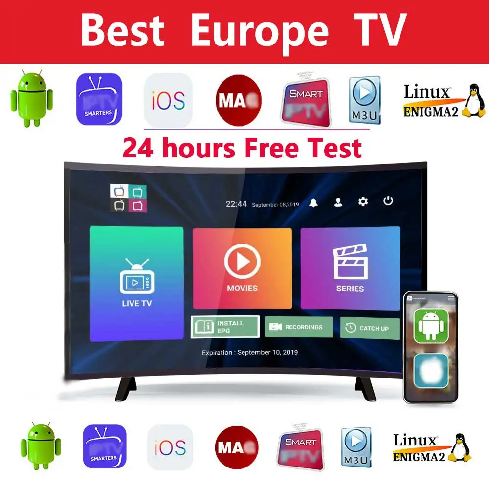 

IP Europe Israel Android TV box arabe Portugal support IP M3U smart TV allemagne pays-bas belgique aucune No App Include