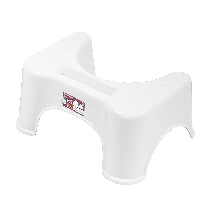 A Табурет для унитаза с держателем для мобильного телефона, пластиковый табурет для горшка, подходит для всех туалетов и ванной комнаты - Цвет: A