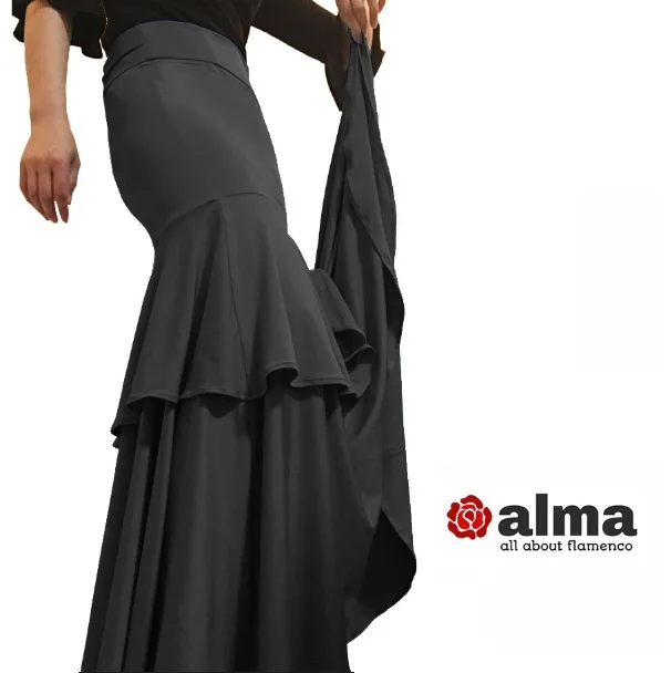 Испанский танец платье танец фламенко тренировочные юбка для Фламенко юбка многослойная испанская юбка танцевальная одежда женские современные танцевальные костюмы