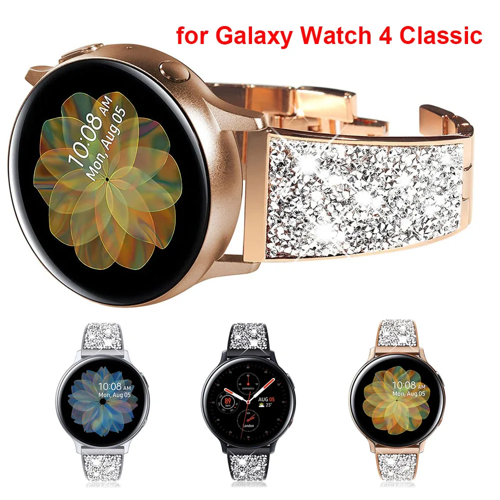 Ремешок для часов Samsung Galaxy Watch 3 41/42/44/46 мм/Galaxy 4/4 классический металлический
