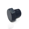 1/8 NPT Male Pipe Plug Aluminum Hex Head Cap Fuel Hose Tube Nut Fitting Adapter Black Anodized 3