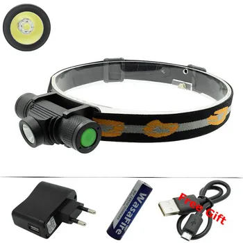 

Ultra Bright XM-L2 Led Headlamp Rechargeable 5 Modes Headlight Running Head Torch Light with 18650 Battery for Camping Hunting