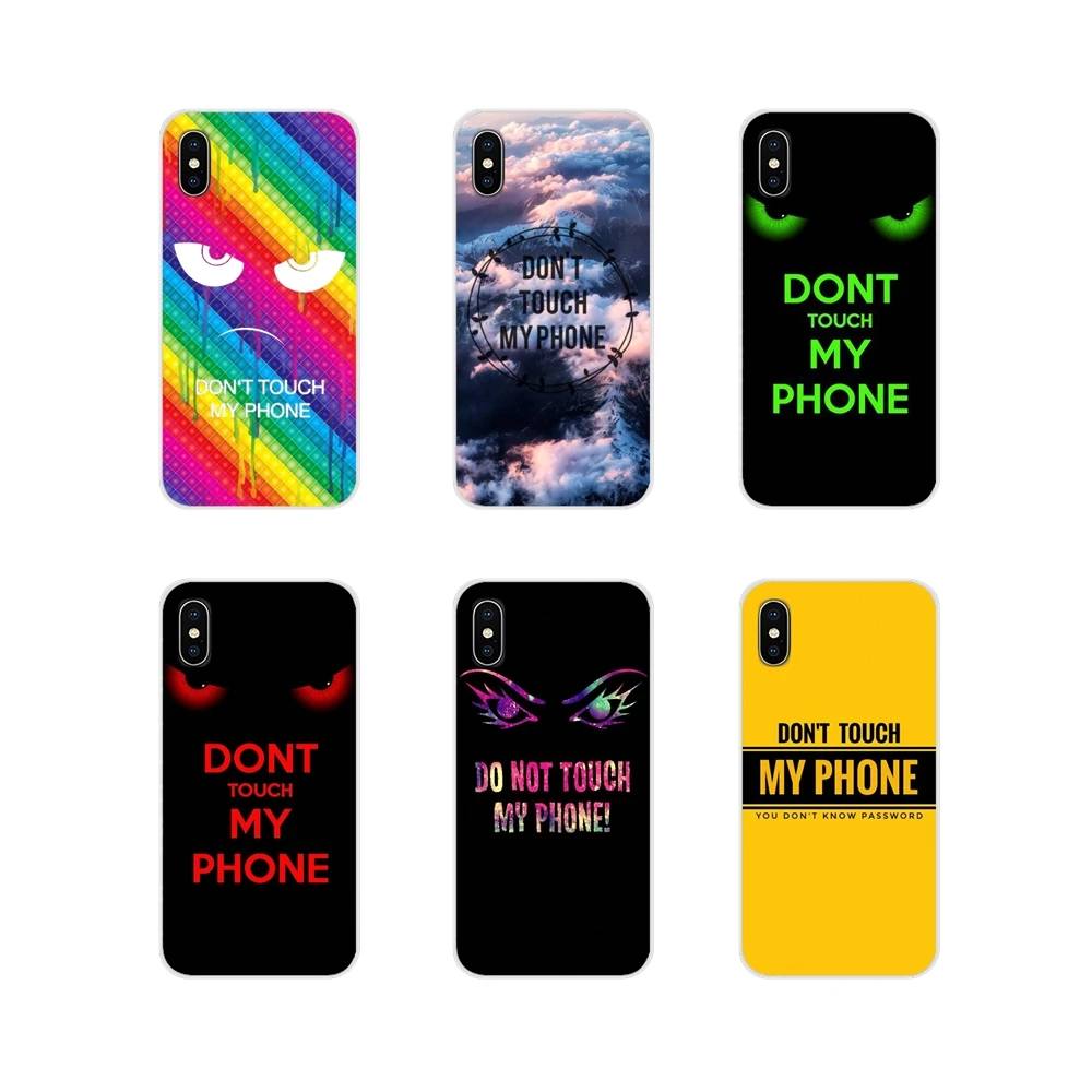 Не с надписью Don't Touch My для Apple iPhone X XR XS 11Pro MAX 4S 5S 5C SE 6S 7 8 Plus ipod 5 6 Аксессуары
