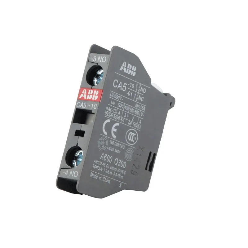 ABB AC Контактор вспомогательный контакт приложение CA5-01 1NC CA5-10 1NO CAL5-11 1NO1NC CAL18-11 1NO1NC модуль