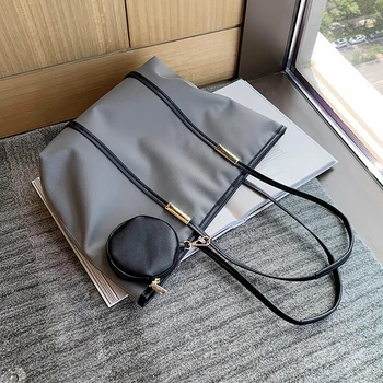 

с доставкой Leather Shoulder Bags For Women 2020 Trend Branded Handbags Female Travel Totes Lady Fashion Hand Bag 2 pcs/set