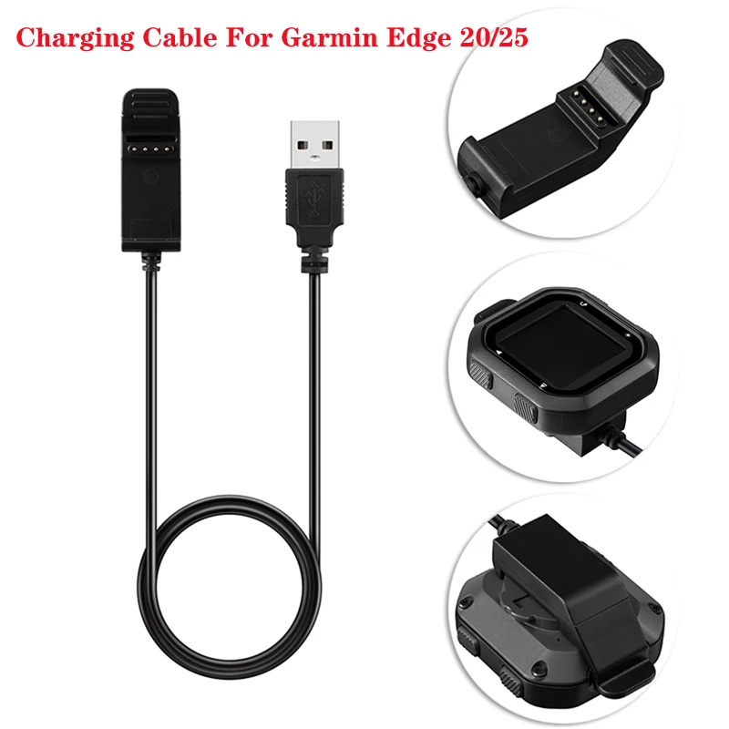 1m Charging Cable For Garmin Edge Gps Bicycle Charging Cable For Garmin Edge 20 Riding Gps Tracker Charge Data Sync - Smart Accessories -