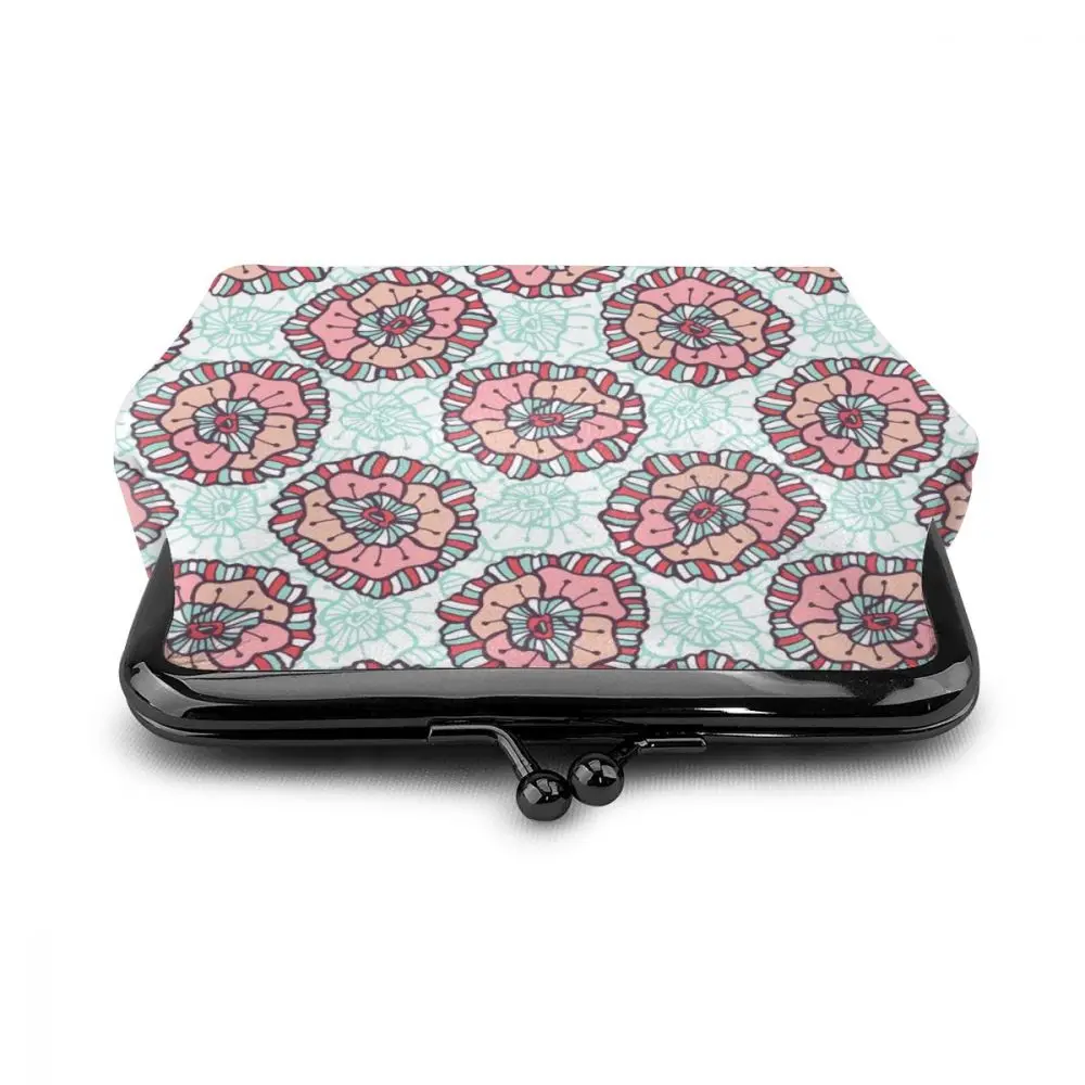 NOISY DESIGNS женский кошелек с цветочным узором Boho женские Ретро Винтажные Цветы маленький кошелек с застежкой кошелек клатч брелок для ключей