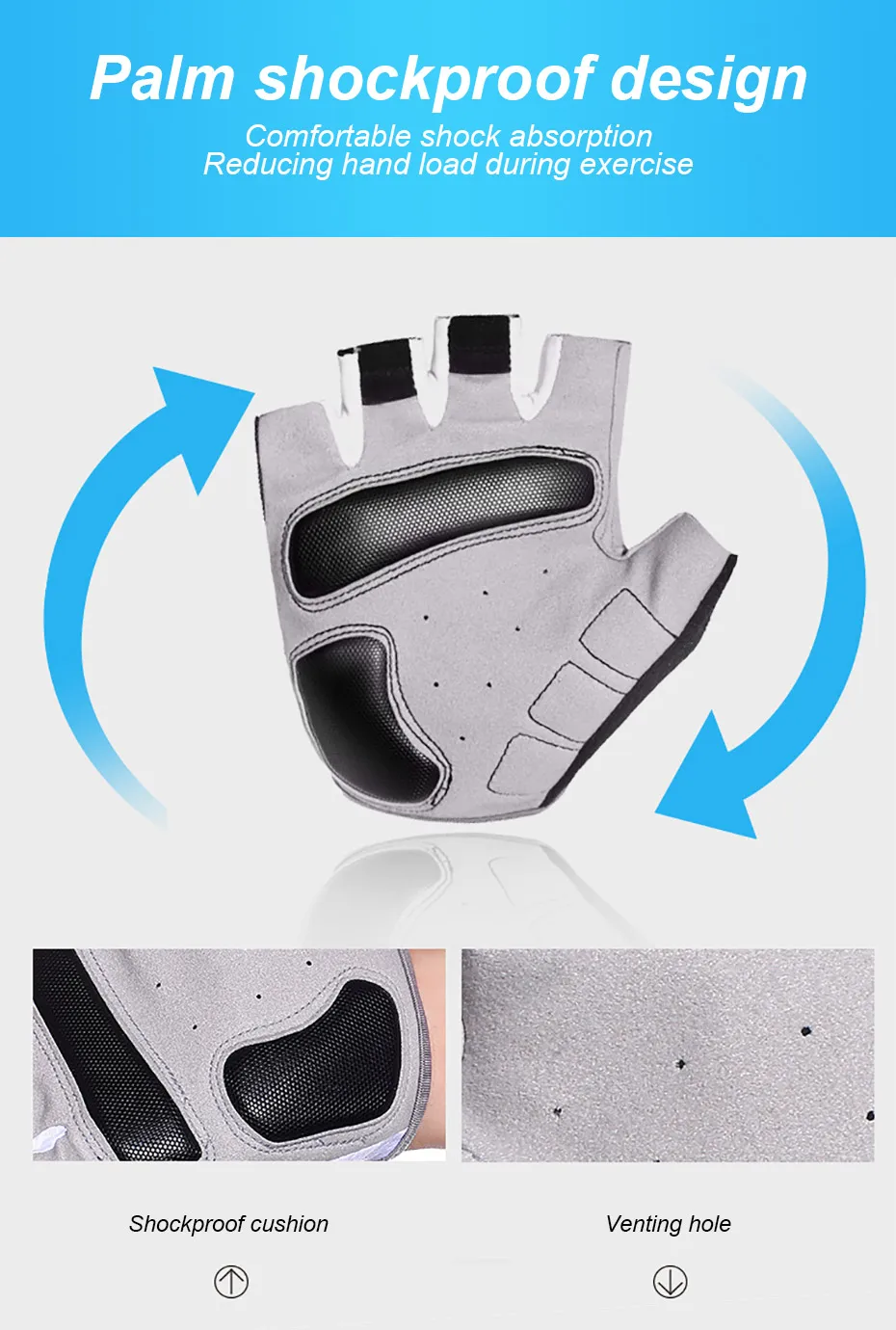 VICTGOAL перчатки для велоспорта с гелевой подкладкой для мужчин и женщин, летние спортивные перчатки, противоударные перчатки для тренажерного зала, фитнеса, горного велосипеда