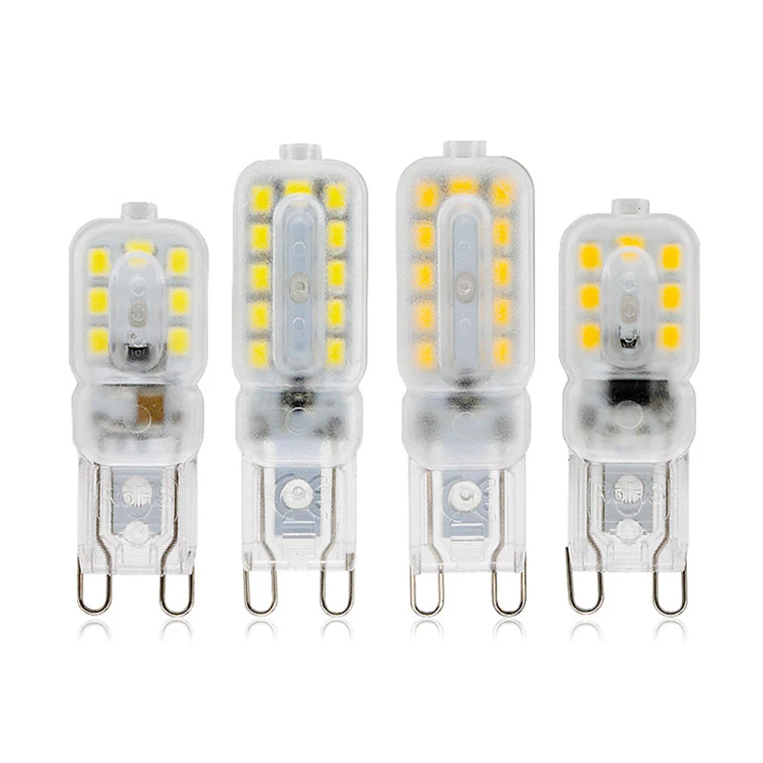2pcs/lot G9 Led Bulbs, Dimmable, 3w / 5w Chandelier Light Bulbs 110v
