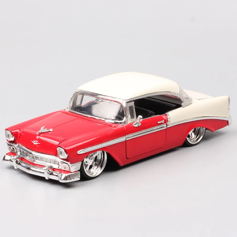 Детские 1:24 винтажные Jada старое 1956 chevrolet bel air hardtop chevy wagon металлические Литые и игрушечные машинки Миниатюрные модели автомобилей