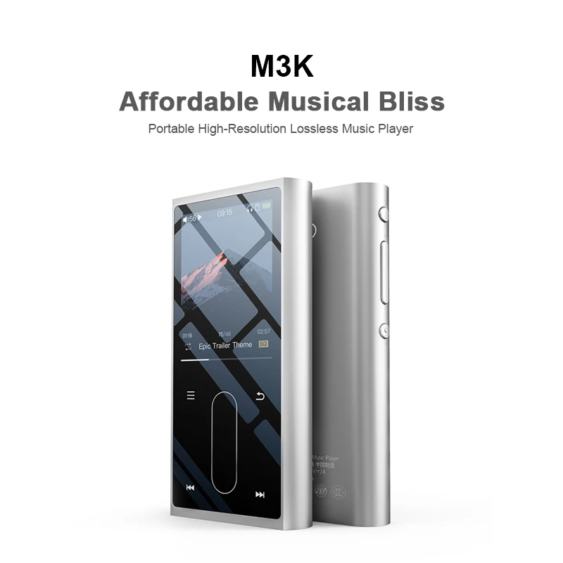 Портативный музыкальный плеер FIIO M3K Mini Hi Res звук без потерь MP3 FlAC спортивный