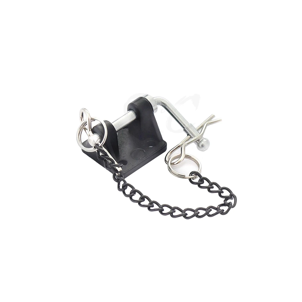 RiToEasysports Catena Con Gancio Di Traino Per Auto RC - Accessori In Metallo Per Verricello E Recupero, Arancione - 3