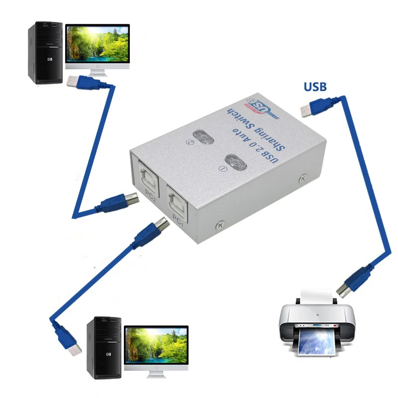 Usb хаб USB Авто переключатель для 2/4 Компьютер Обмен принтер/портативный принтер