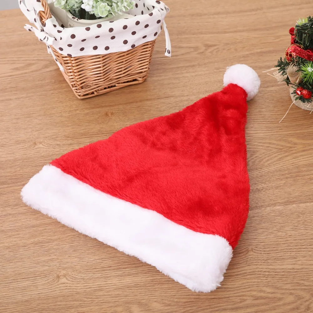 Christmas Hat for Adults Children Santa Hats Party Cap Santa Claus Christmas Ornaments New Year Xmas Party Props Decoration