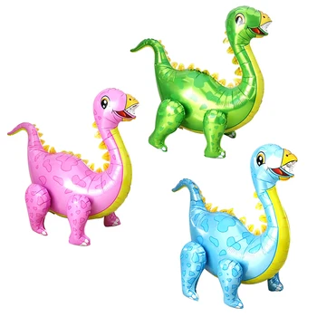 

1pc Large 4D Walking Dinosaur Foil Balloons Boys Animal Balloons Children Dinosaur Birthday Party Jurassic World Decor Balloon