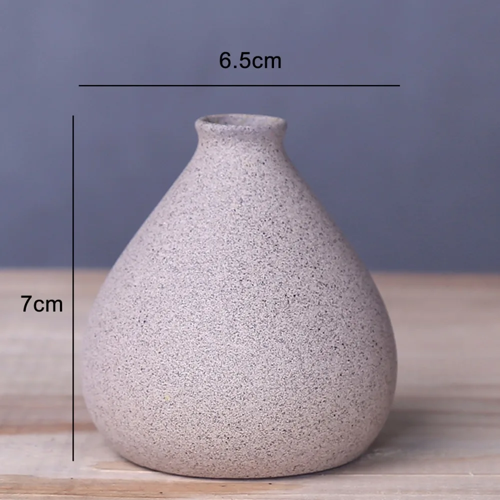 Creative Ceramic Flowers Vase Home Decor Plant Pot Modern Nordic Style Vase Decoration Art Retro Home Garden Craft Ornaments 4