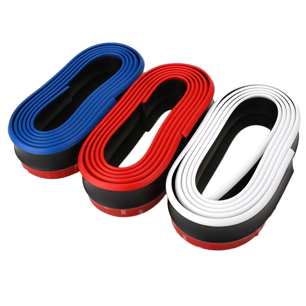 Car Vehicle Front Bumper Rubber Protector Lip Splitter Body Spoiler Universal